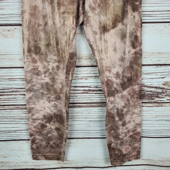 Lululemon Womens Size 6 Align 23" Shine Diamond Dye Misty Shell Crop Leggings - Picture 4 of 9
